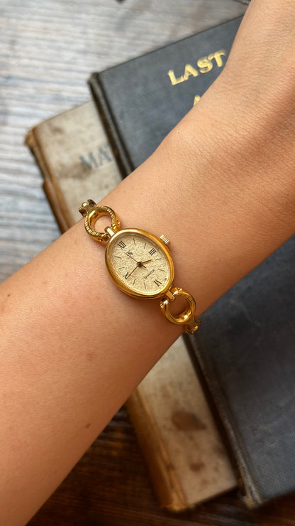 Vintage Noevir Watch 1990s - Gold Plated