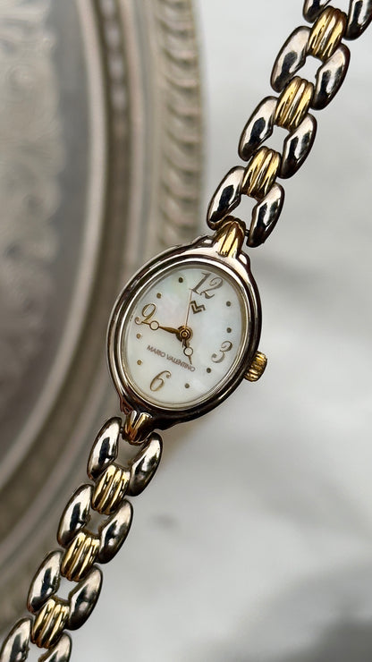 Mario Valentino Vintage Watch 1990s - Mother of Pearl Dial
