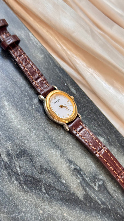 Marie Claire Vintage Watch 1990s - Bespoke Leather