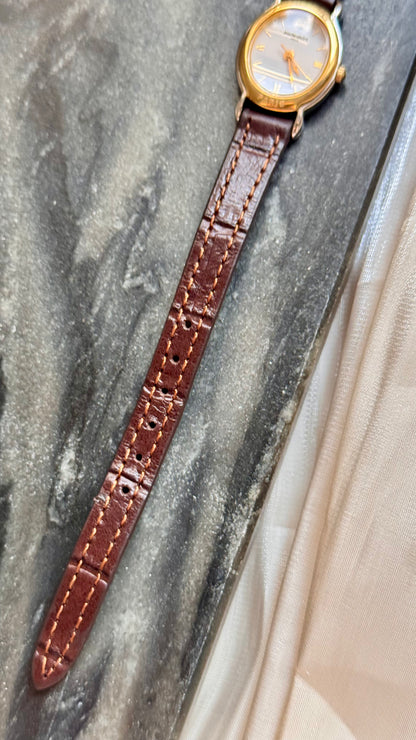 Marie Claire Vintage Watch 1990s - Bespoke Leather