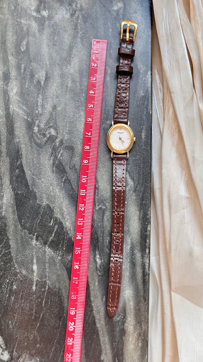 Marie Claire Vintage Watch 1990s - Bespoke Leather
