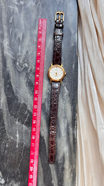 Classic Seiko Exceline vintage watch 1999 - 3Q Gold Plated, Original Leather