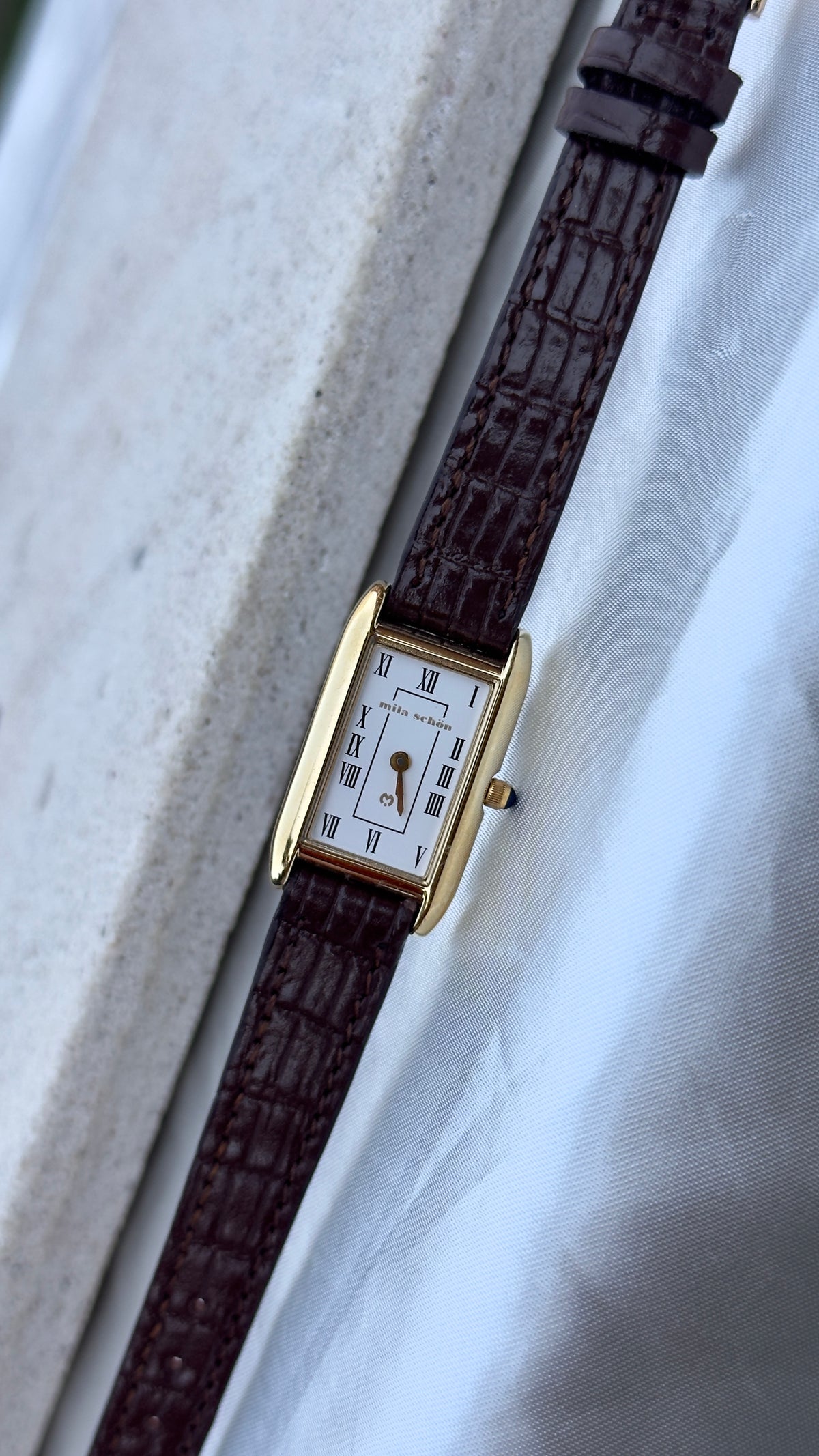 Mila Schön Vintage Tank Watch 1990s