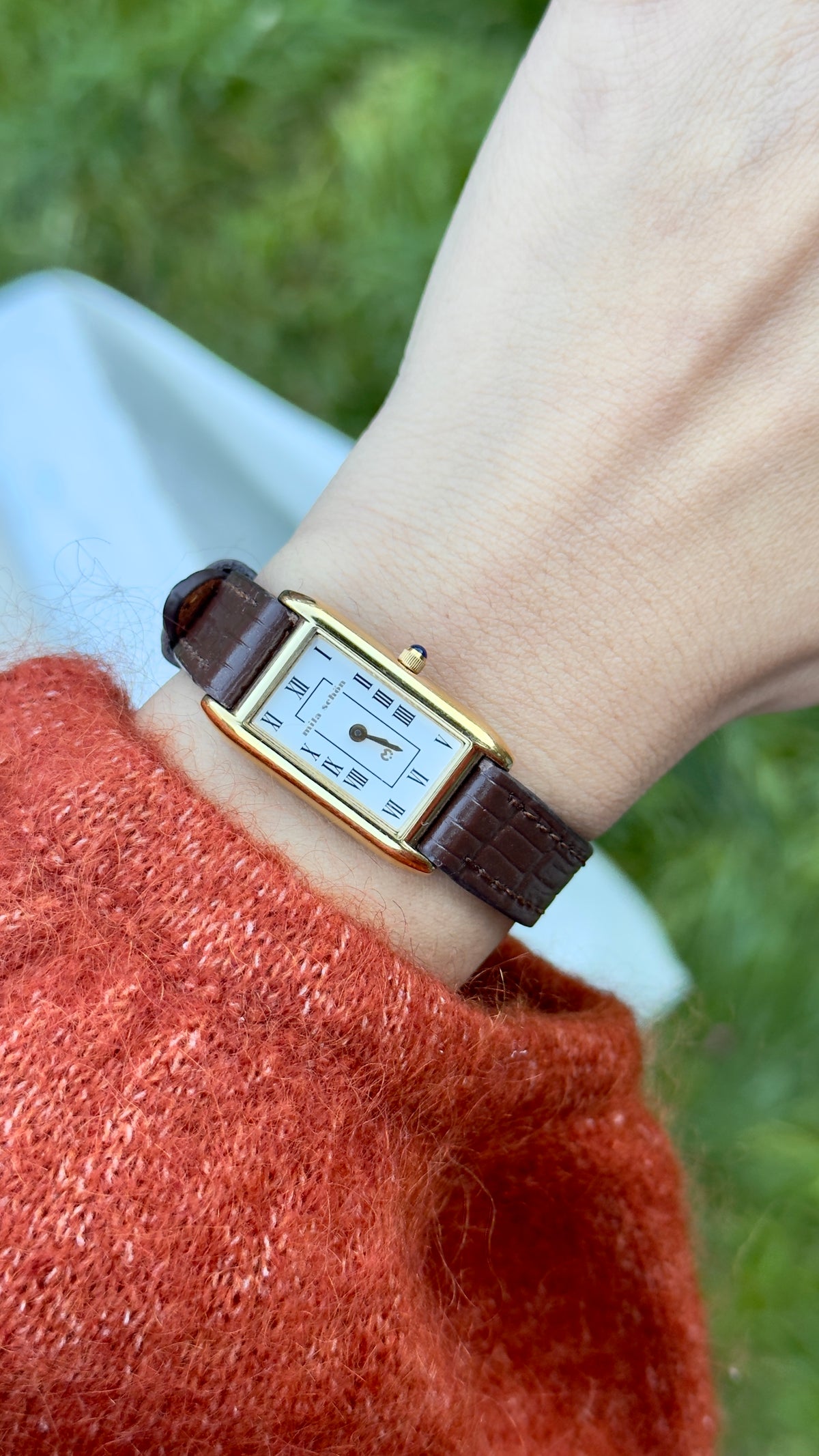 Mila Schön Vintage Tank Watch 1990s