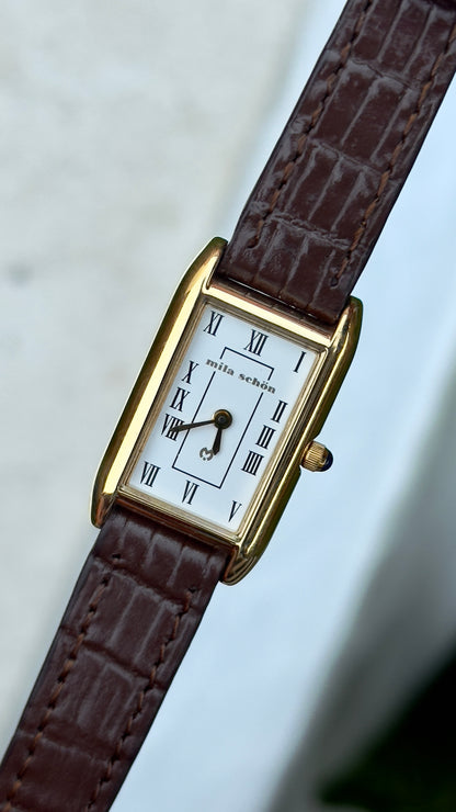 Mila Schön Vintage Tank Watch 1990s