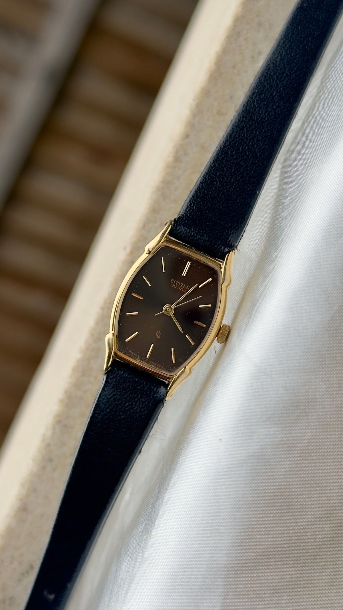 Citizen CQ Vintage Tank Watch 1980