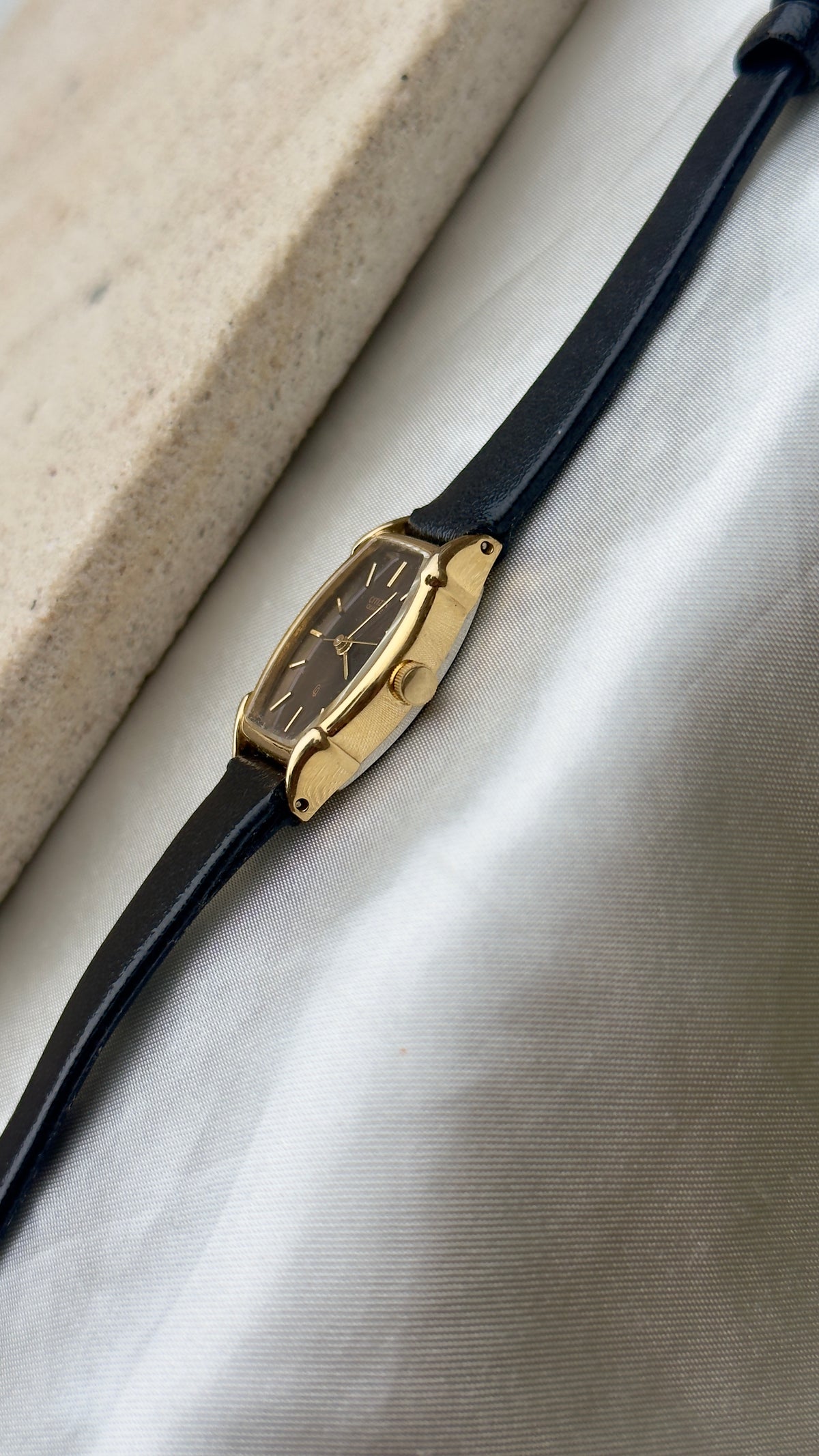 Citizen CQ Vintage Tank Watch 1980
