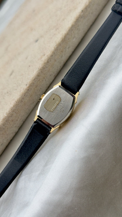 Citizen CQ Vintage Tank Watch 1980