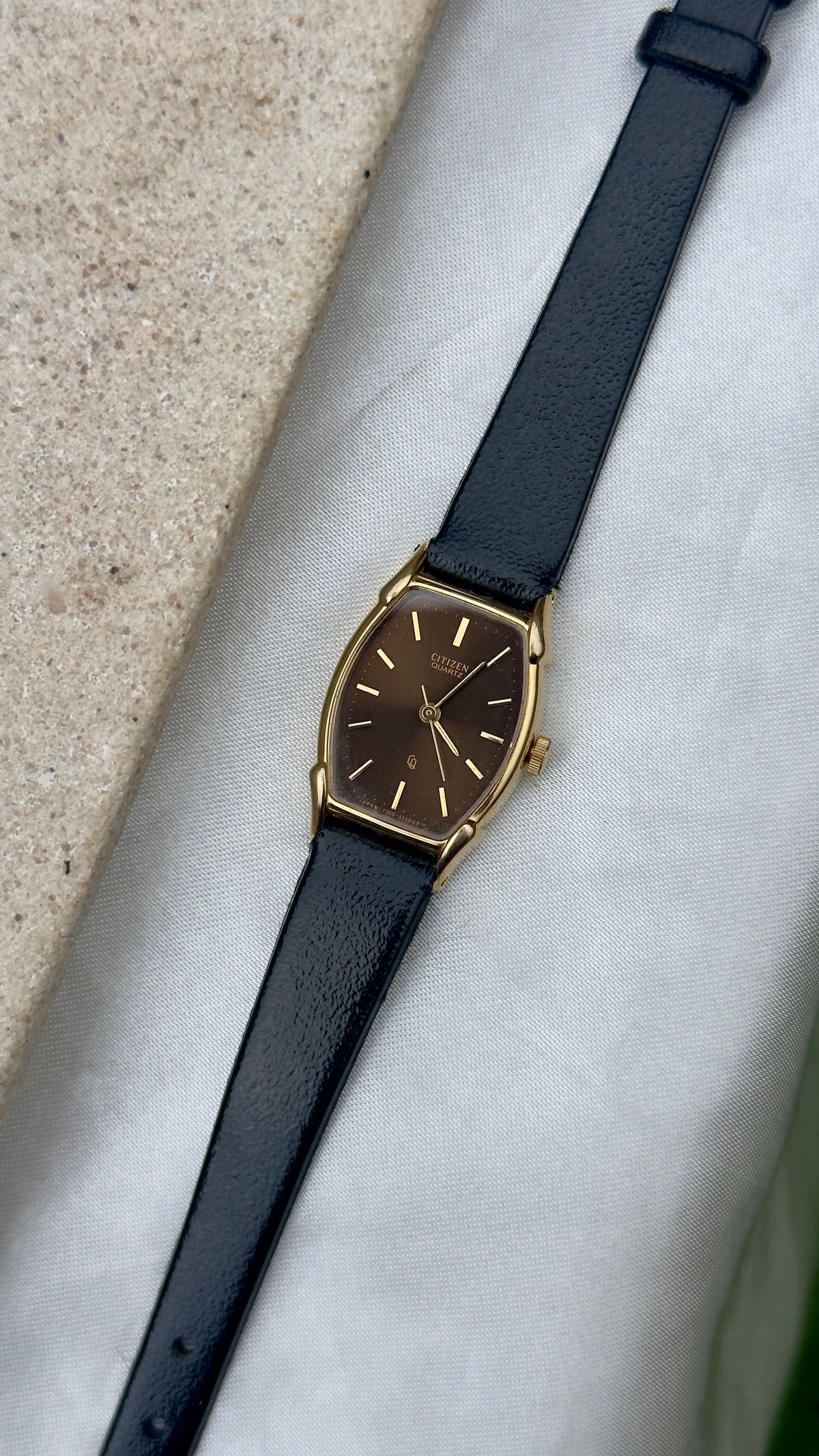 Citizen CQ Vintage Tank Watch 1980
