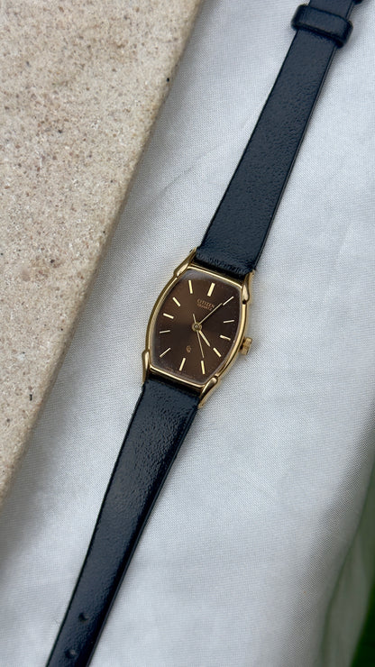Citizen CQ Vintage Tank Watch 1980