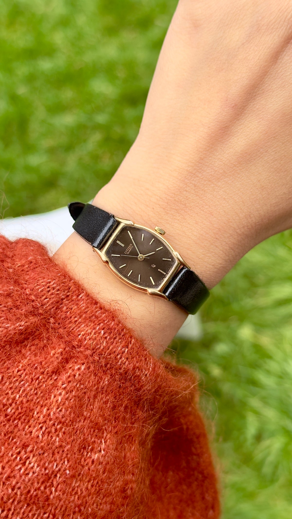 Citizen CQ Vintage Tank Watch 1980