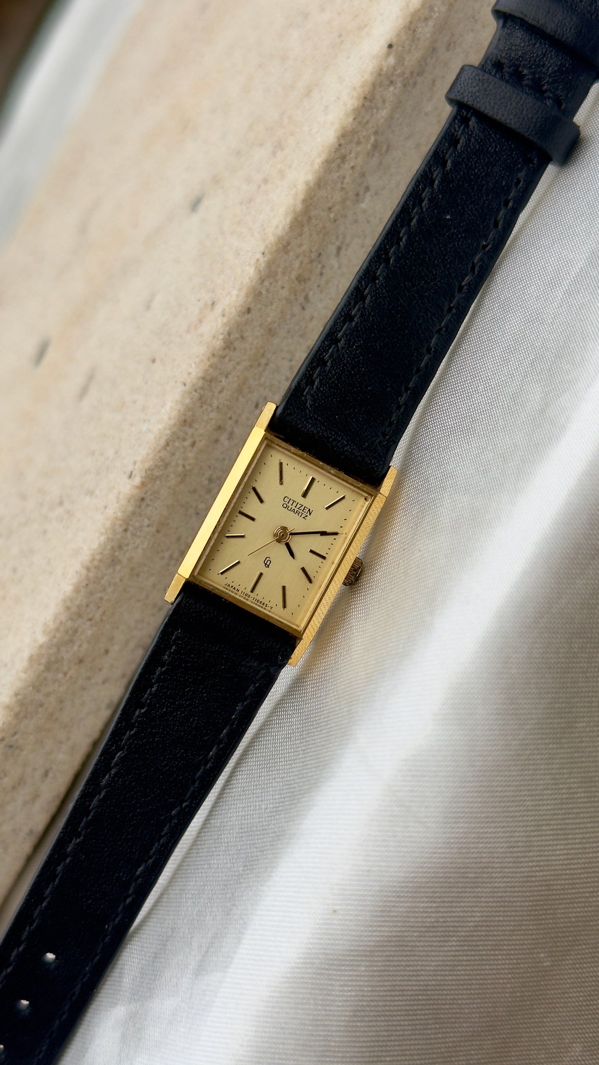 Citizen Vintage Mini Tank Watch 1980
