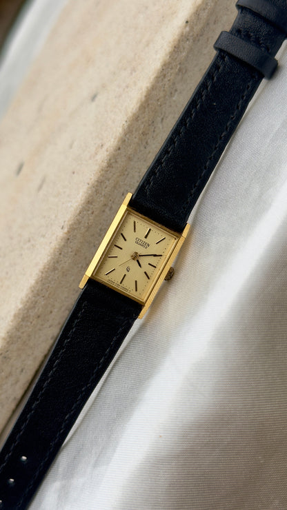 Citizen Vintage Mini Tank Watch 1980
