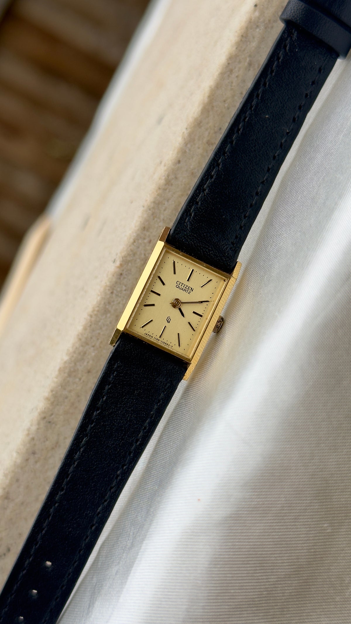 Citizen Vintage Mini Tank Watch 1980