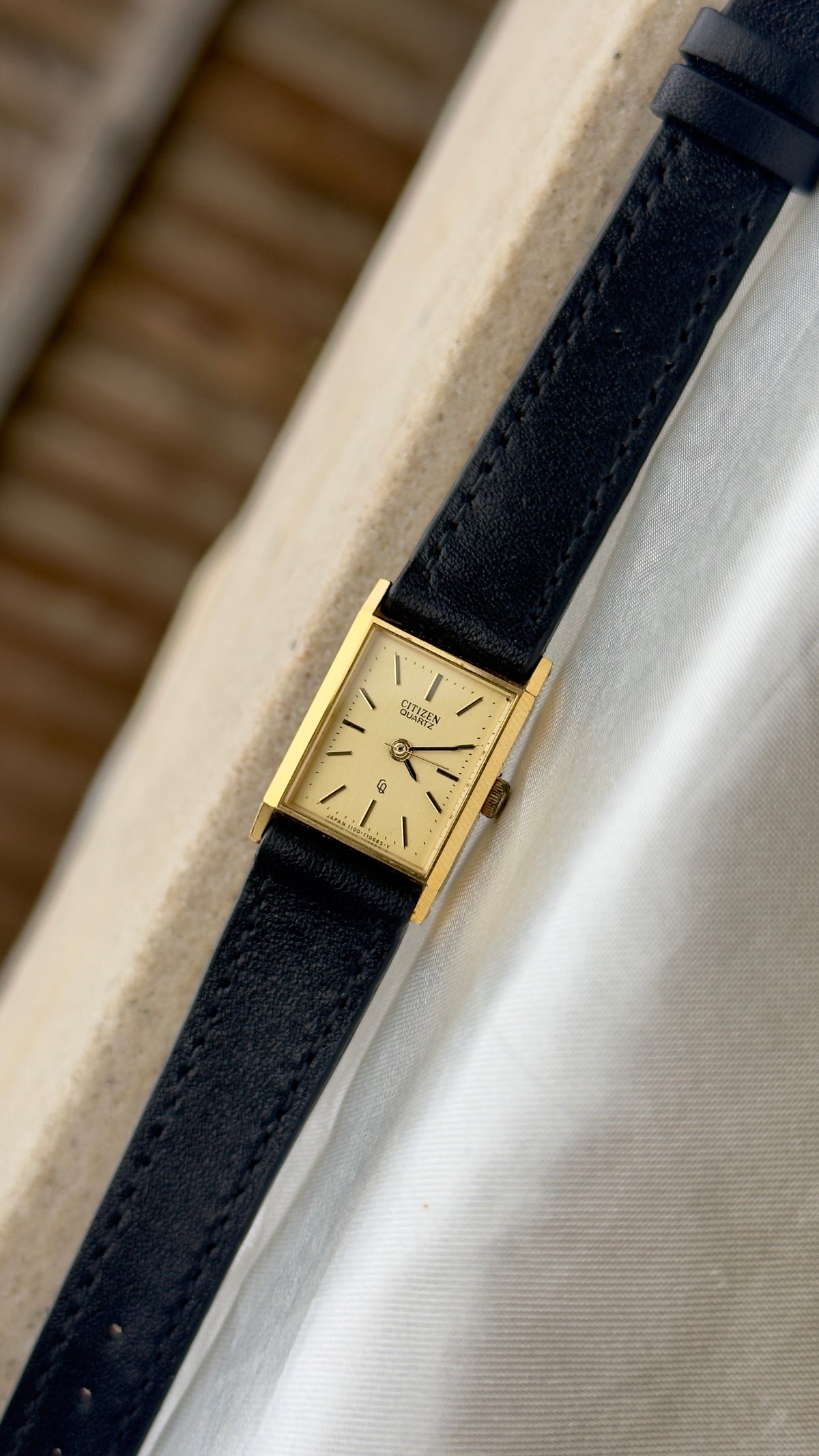 Citizen Vintage Mini Tank Watch 1980