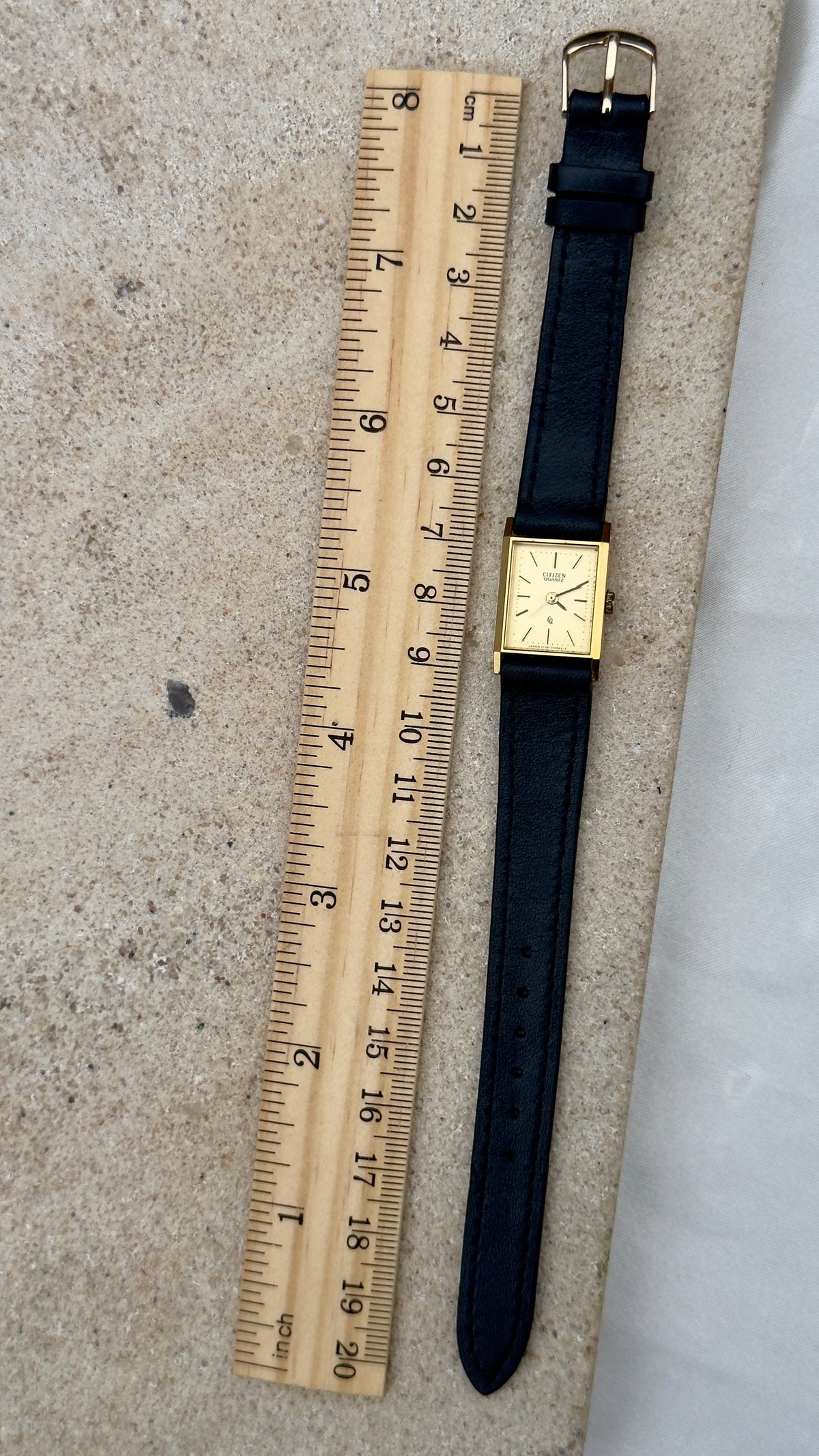 Citizen Vintage Mini Tank Watch 1980