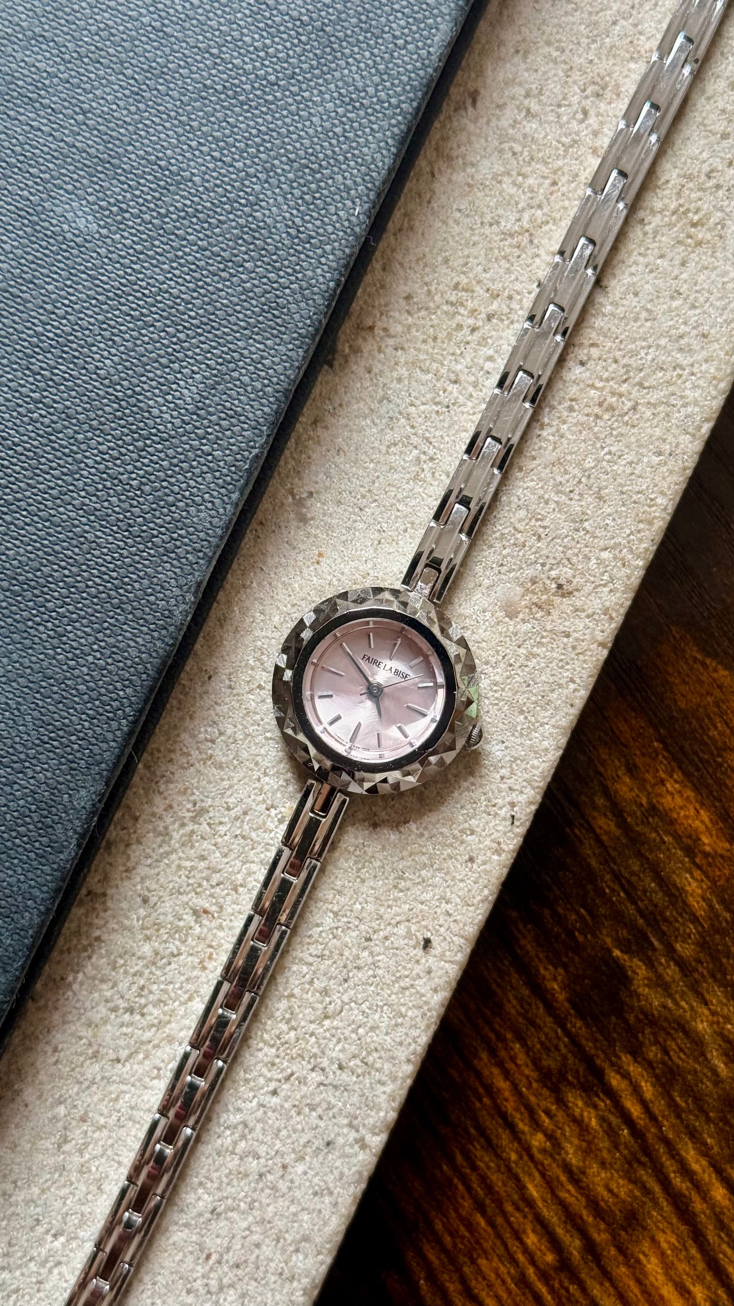 Faire La Bise Disco Ball vintage watch - sterling silver