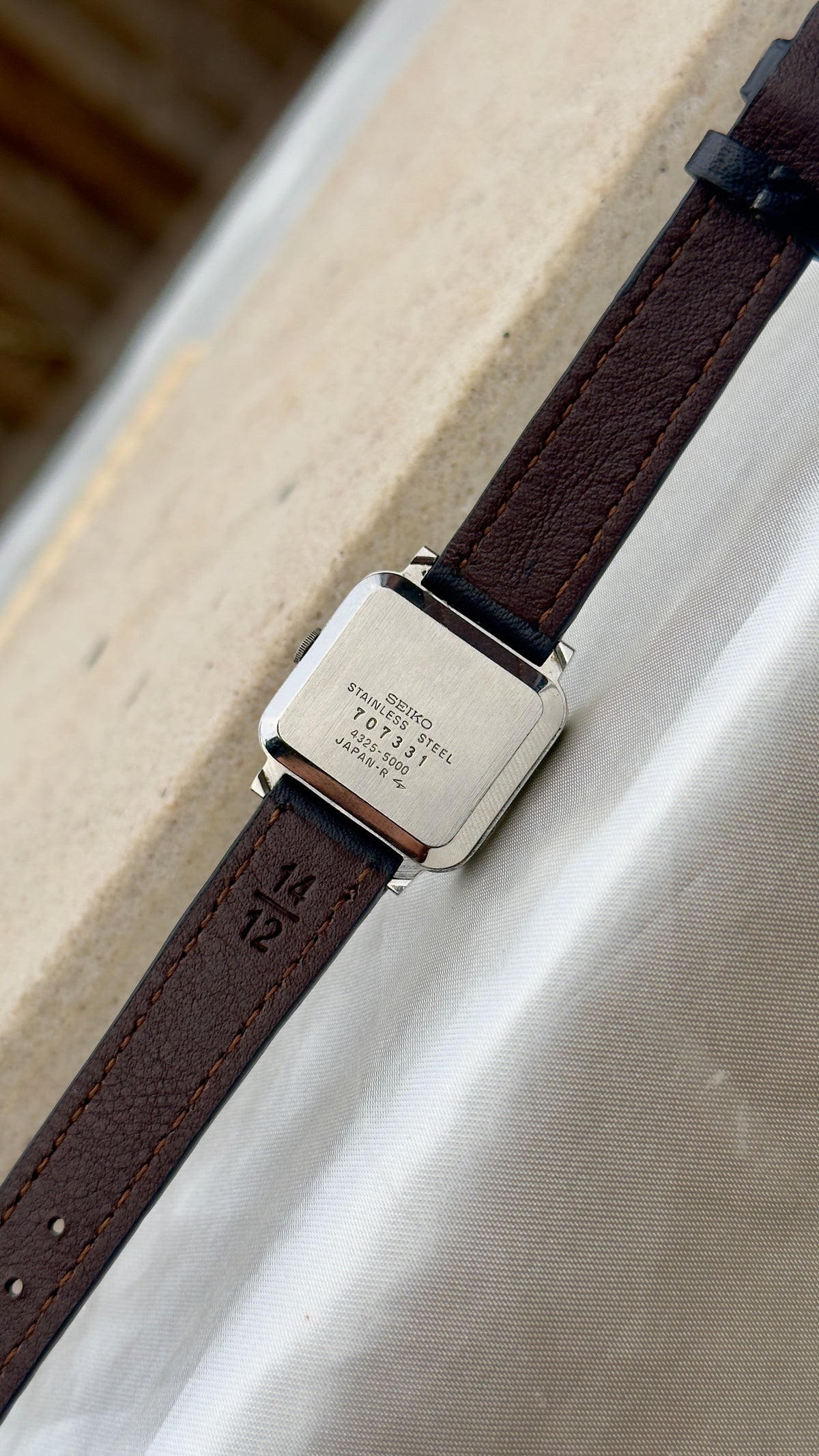 Seiko Chariot Vintage Women's Watch 1977 - Bespoke Leather