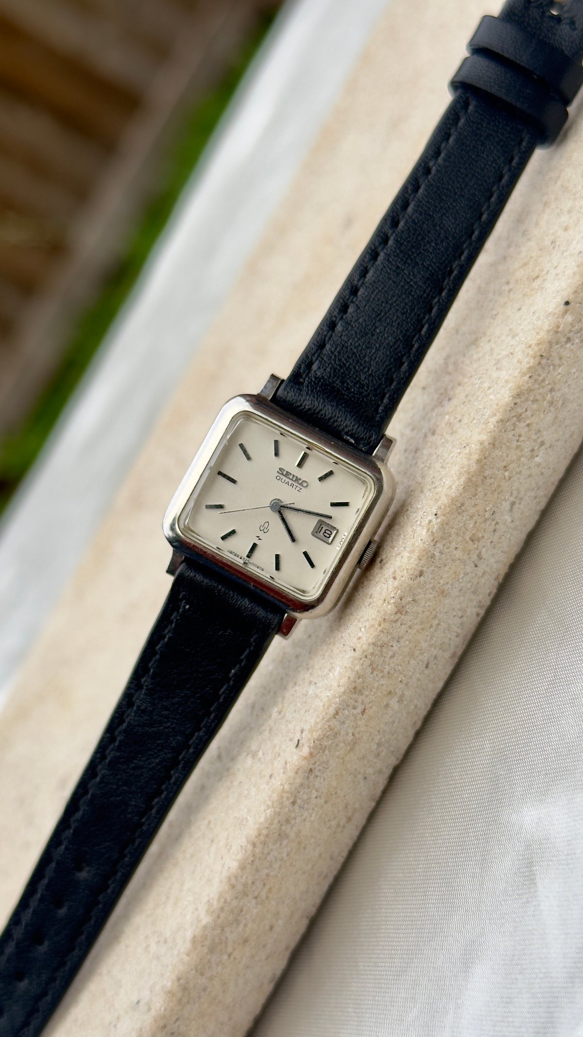 Seiko Chariot Vintage Women's Watch 1977 - Bespoke Leather