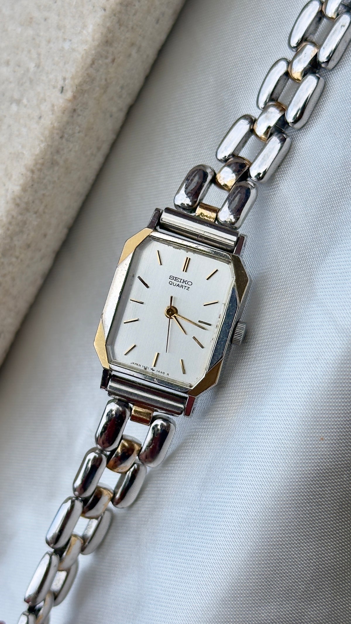 Seiko Vintage Tank Watch 1982 | Birth Year Watch | Personalized Gift for Her