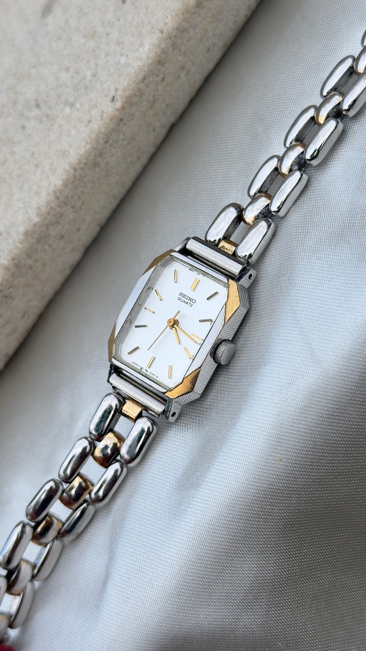 Seiko Vintage Tank Watch 1982 | Birth Year Watch | Personalized Gift for Her
