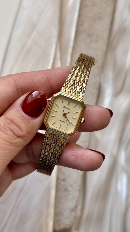 Vintage ORIENT Watch 1980s - Gold Plated