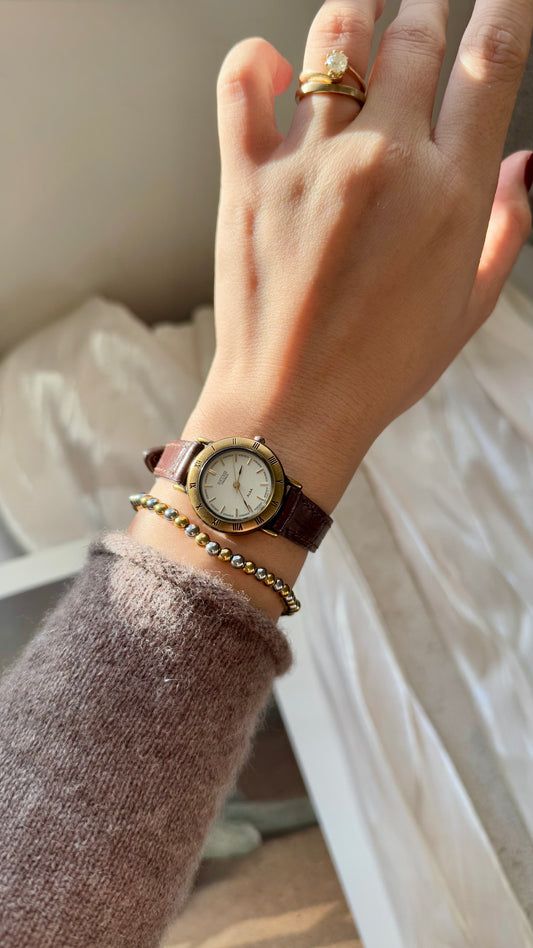 Seiko Alba vintage watch 1990s - Bespoke Leather