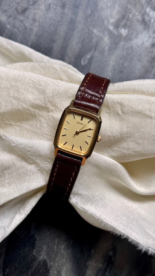 Seiko 1990 vintage watch - Bespoke Genuine Leather