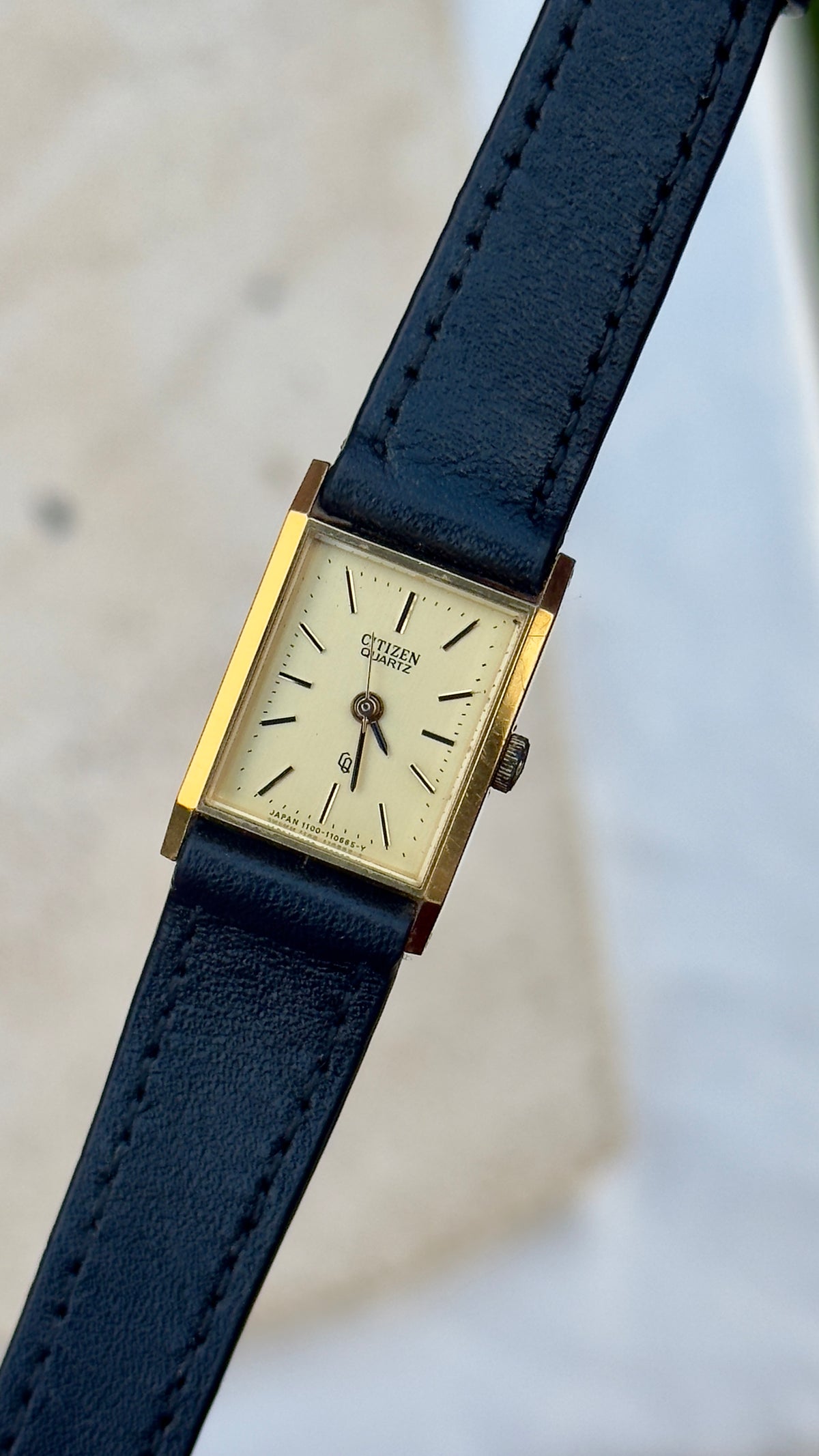 Citizen Vintage Mini Tank Watch 1980