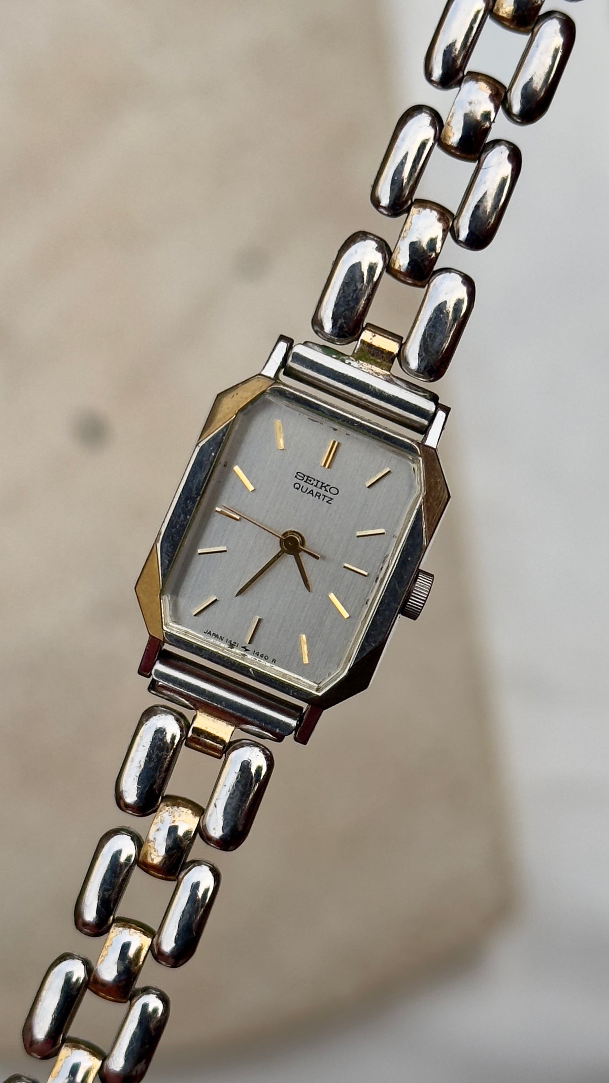 Seiko Vintage Tank Watch 1982 | Birth Year Watch | Personalized Gift for Her