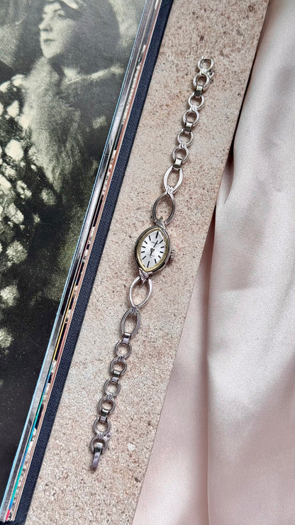 Seiko 1960s manual vintage watch - white gold plated