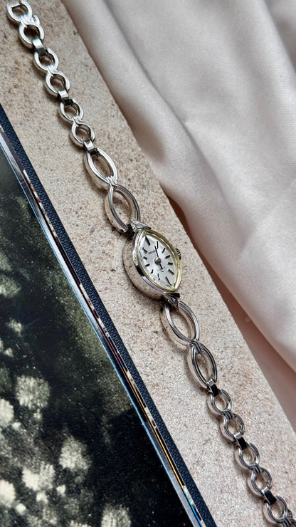 Seiko 1960s manual vintage watch - white gold plated