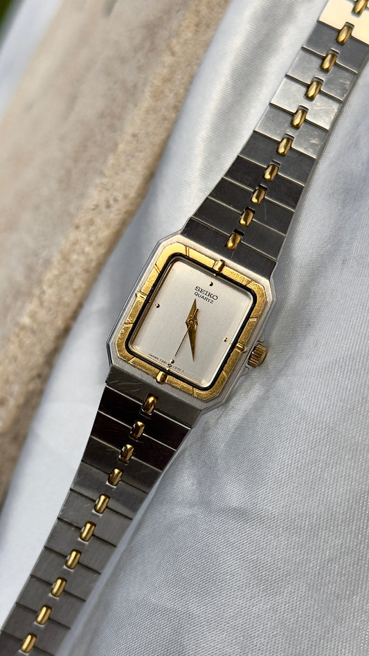 Seiko Vintage Tank Watch 1985 - Gold Plated