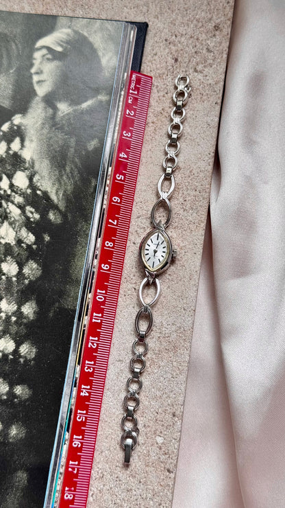 Seiko 1960s manual vintage watch - white gold plated