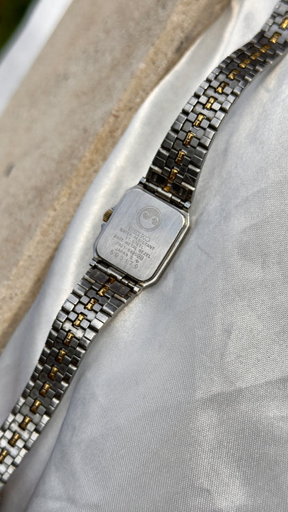 Seiko Vintage Tank Watch 1985 - Gold Plated