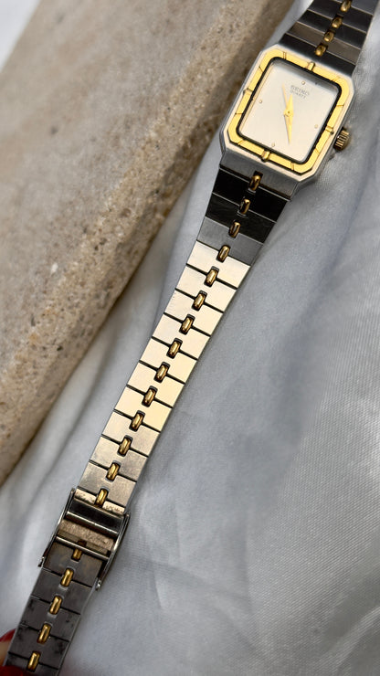 Seiko Vintage Tank Watch 1985 - Gold Plated