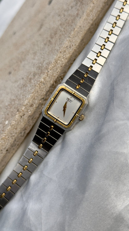 Seiko Vintage Tank Watch 1985 - Gold Plated