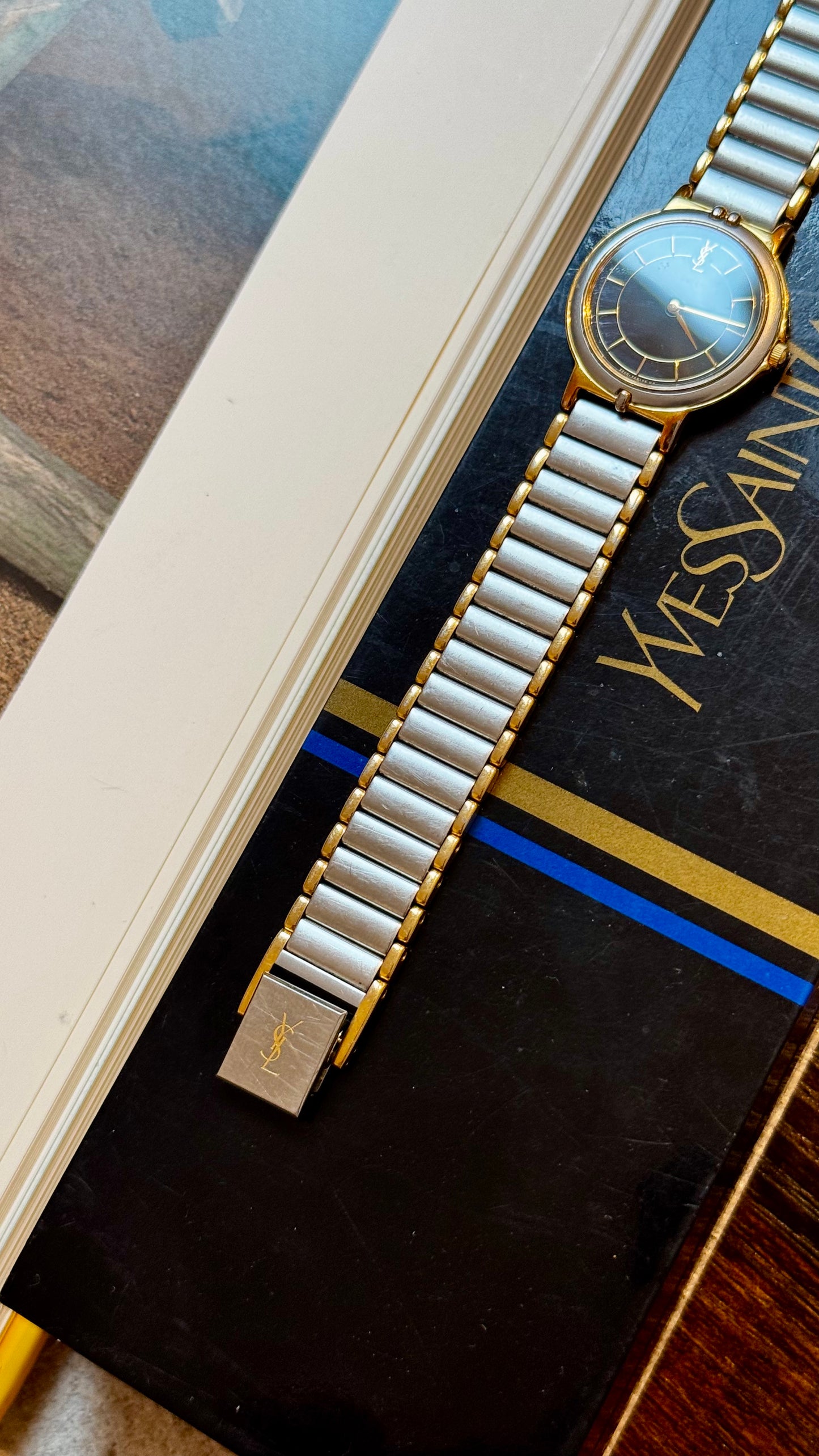 Yves Saint Laurent vintage watch (YSL) 1990s - with original box