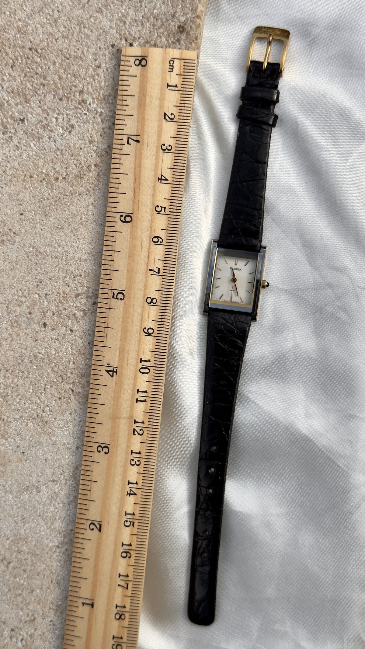 ORIENT Fuerze Vintage Mini Tank Watch 1980s - Tungsten Case, Nonscratch