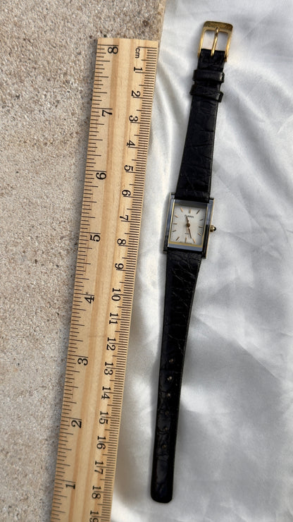 ORIENT Fuerze Vintage Mini Tank Watch 1980s - Tungsten Case, Nonscratch