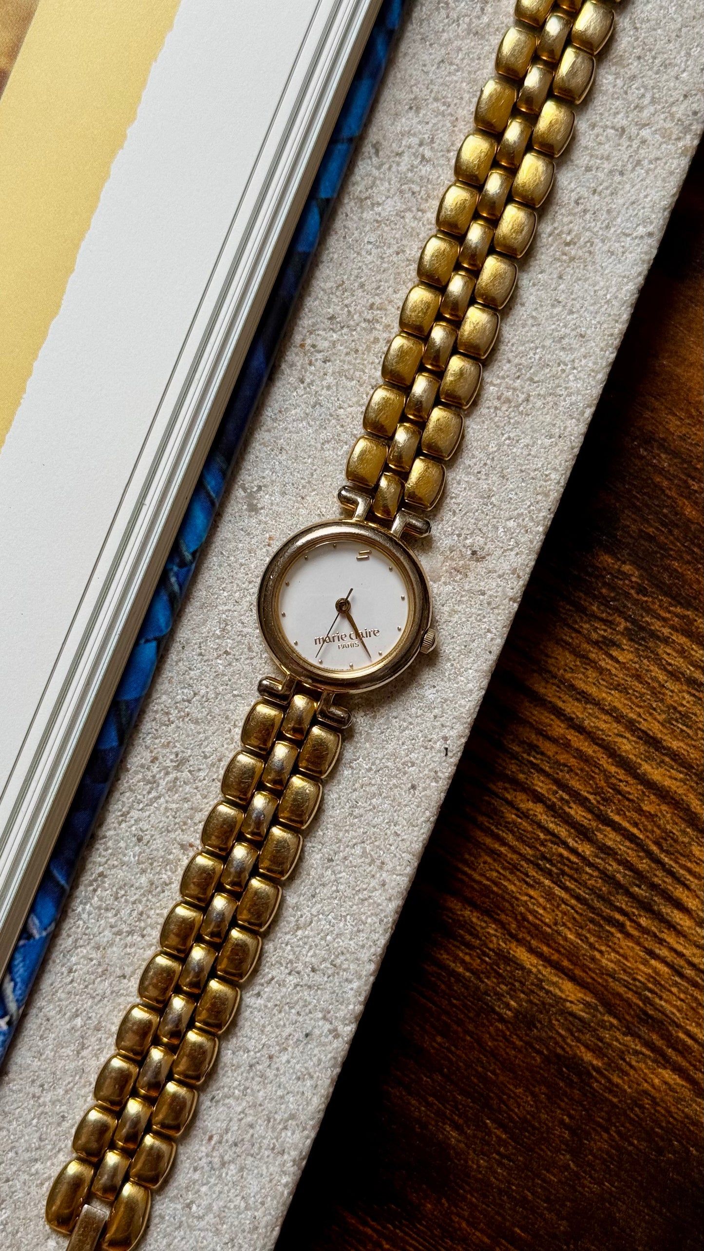 Marie Claire vintage watch - asymmetrical dial