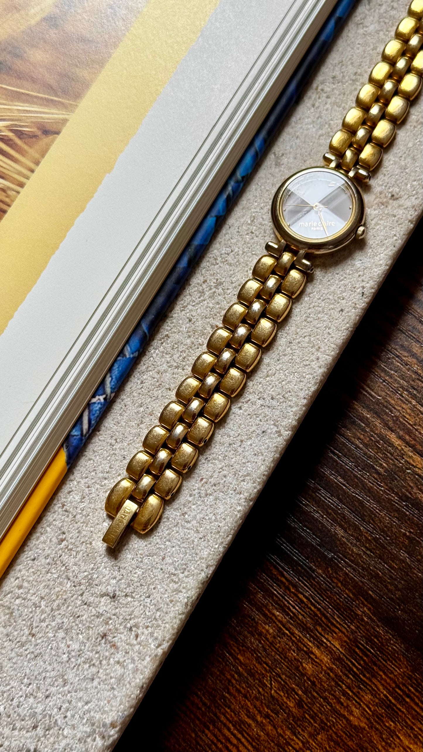 Marie Claire vintage watch - asymmetrical dial