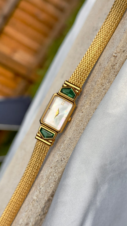 IEI Emerald Obsidianite from Mt. St. Helens Vintage Watch 1990s - Near Mint