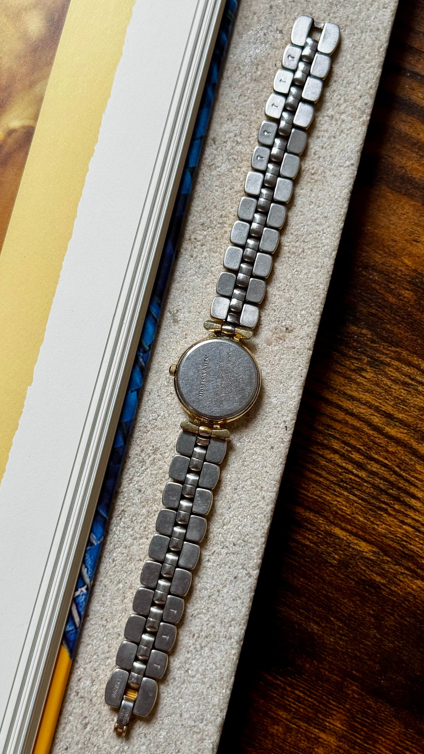 Marie Claire vintage watch - asymmetrical dial