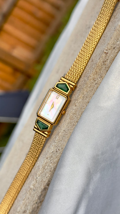 IEI Emerald Obsidianite from Mt. St. Helens Vintage Watch 1990s - Near Mint
