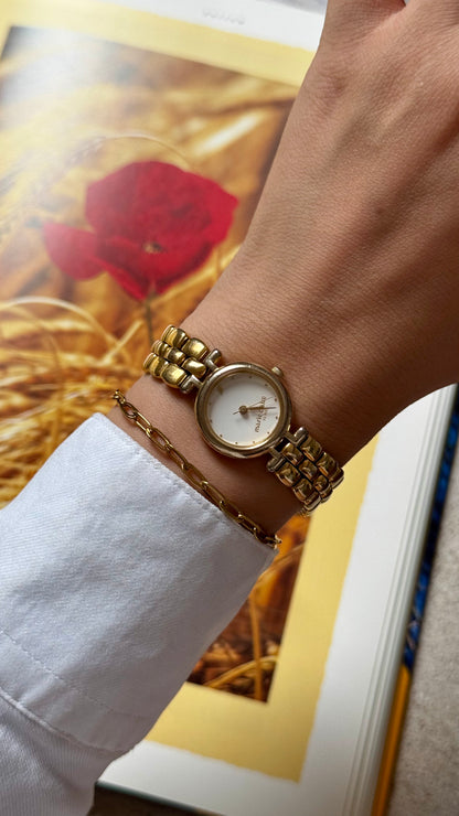 Marie Claire vintage watch - asymmetrical dial
