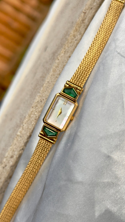 IEI Emerald Obsidianite from Mt. St. Helens Vintage Watch 1990s - Near Mint