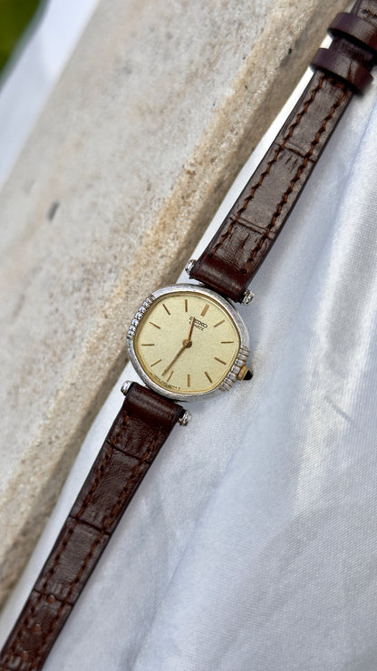 Seiko Vintage Watch 1980 - Palladium & Gold Plated