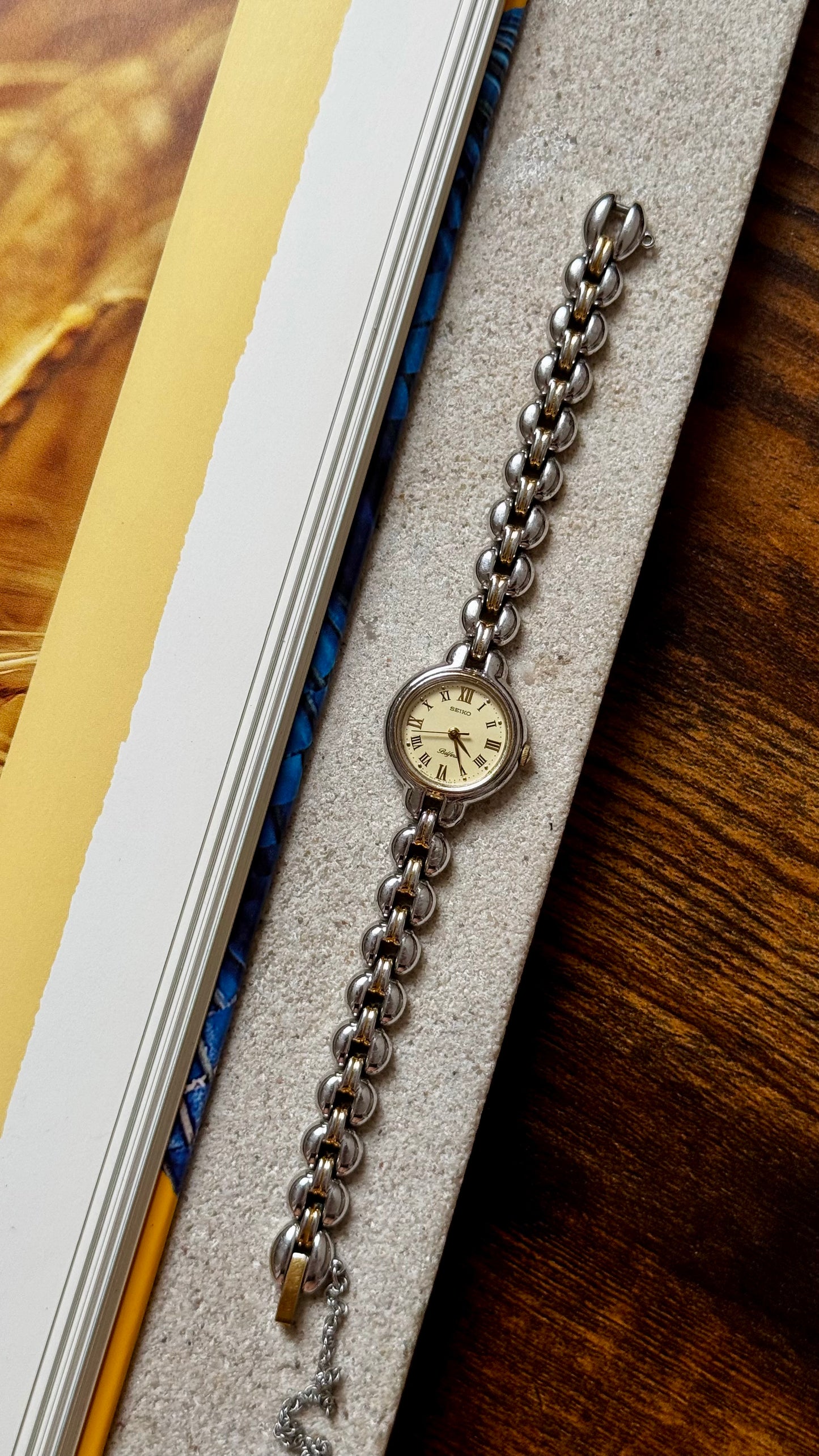 1991 Seiko Belfina Vintage Watch, Roman dial