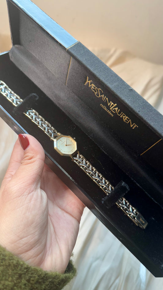 Yves Saint Laurent vintage watch (YSL) 1990s - Mint Condition With Original Box